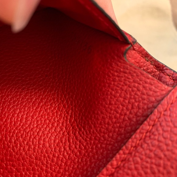 Louis Vuitton Monogram Empreinte Wallet in Pomme Red - Picture 6 of 12